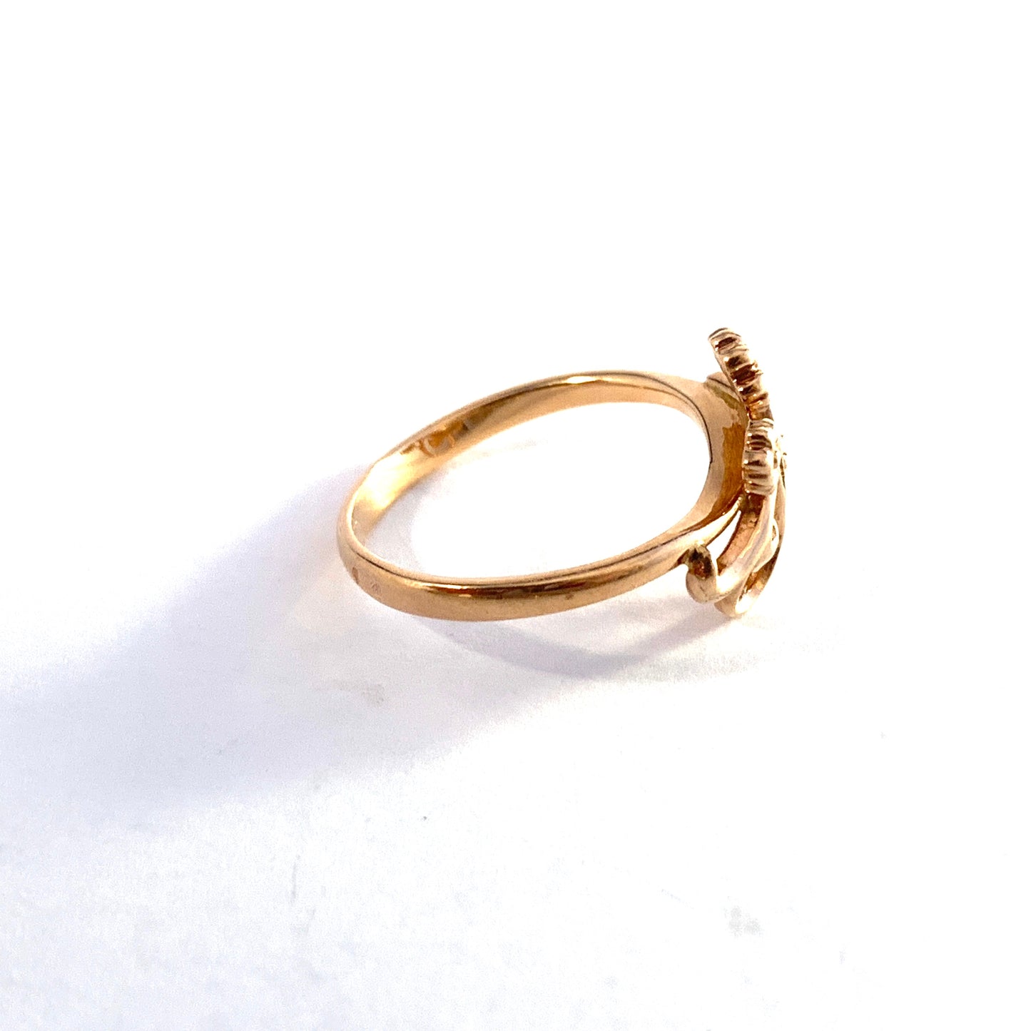 Russia, Soviet Era c 1960s. 14k Gold Ring.