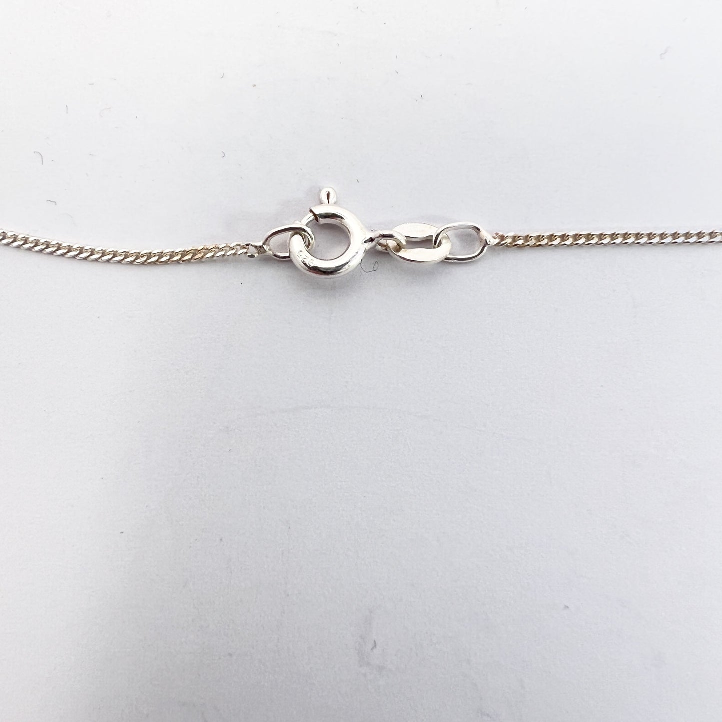 Asa-Silver H Olsson, Sweden 1951. Vintage Sterling Silver Cross Pendant Later Chain
