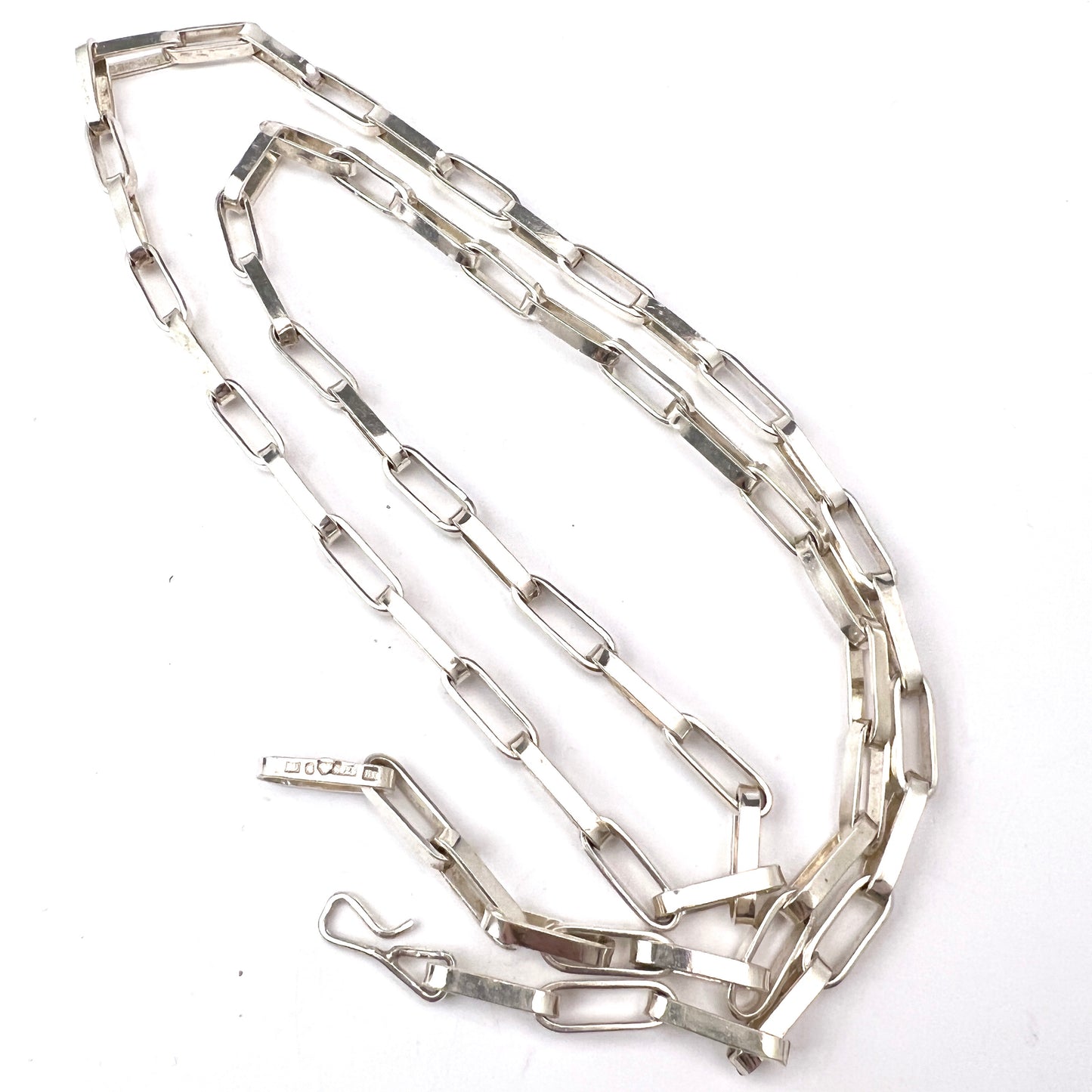 Rey Urban, Sweden 1982 Vintage Sterling Silver Necklace. Signed.