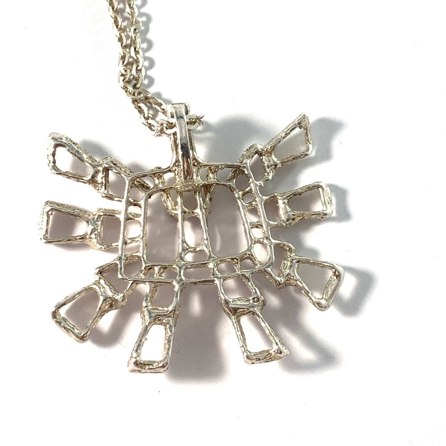 Studio Else and Paul, Norway 1960s. Sterling Silver Pendant Necklace.