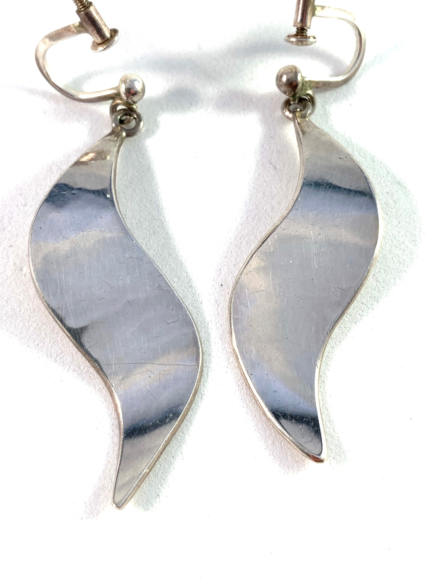 Louise Carlman, Sweden Vintage Sterling Silver Earrings