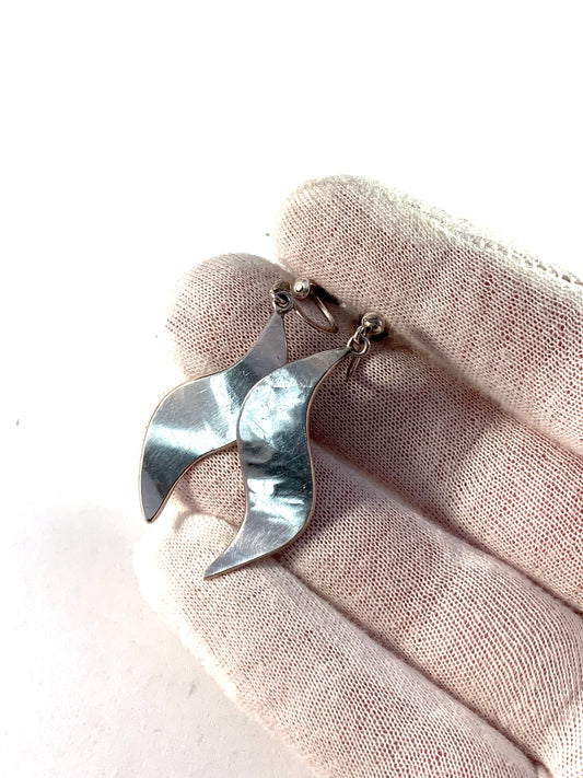 Scandinavian vintage sterling earrings