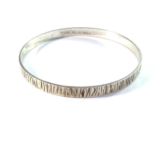 Victor Janson Sweden 1975. Vintage 830 Silver Bangle Bracelet.