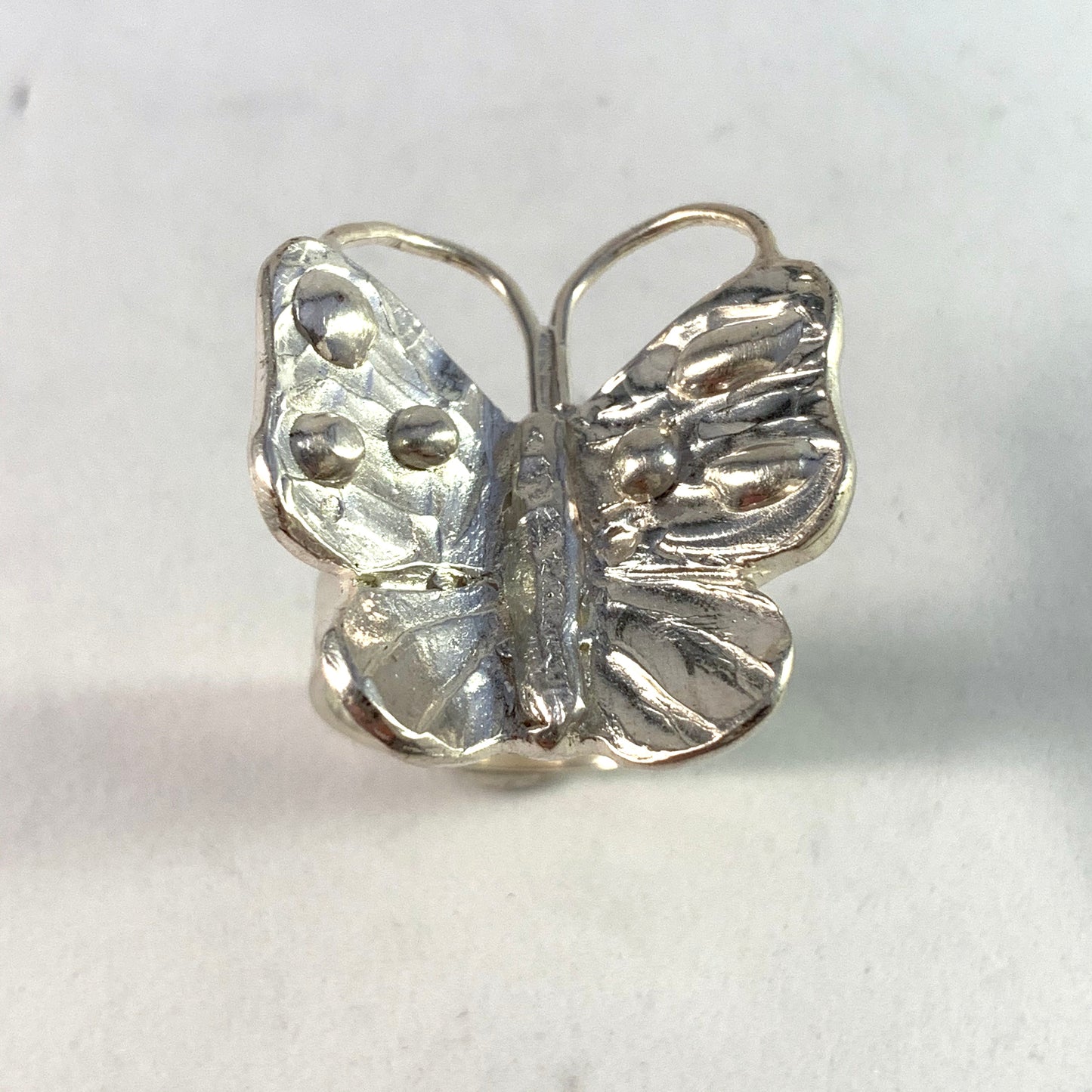 Sweden, Vintage Sterling Silver Butterfly Ring.