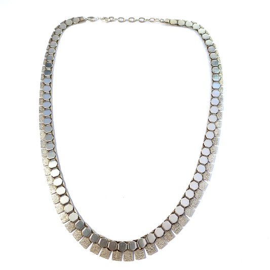 Friedrich Speidel, Germany, 1950s Solid 800 Silver Necklace.