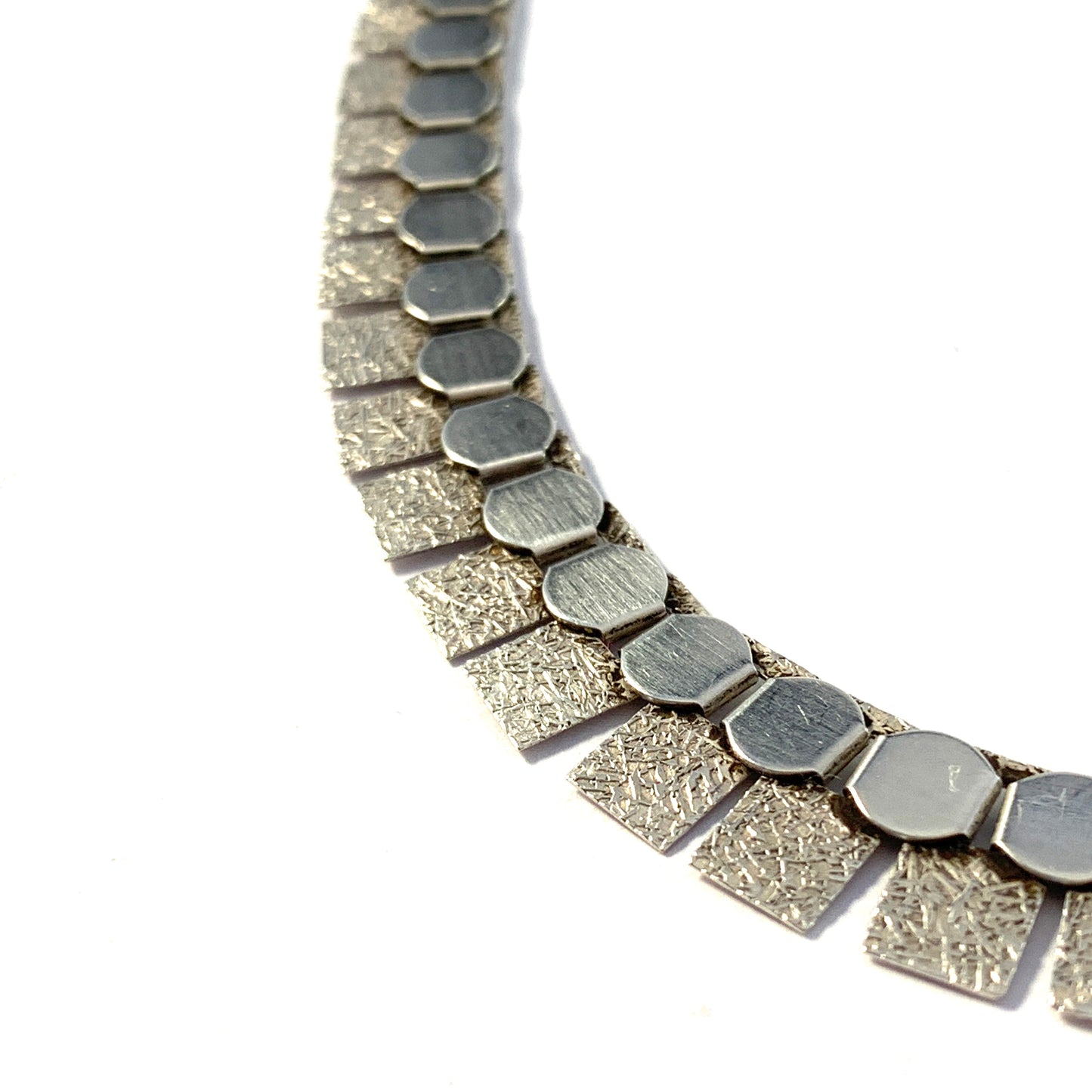 Friedrich Speidel, Germany, 1950s Solid 800 Silver Necklace.