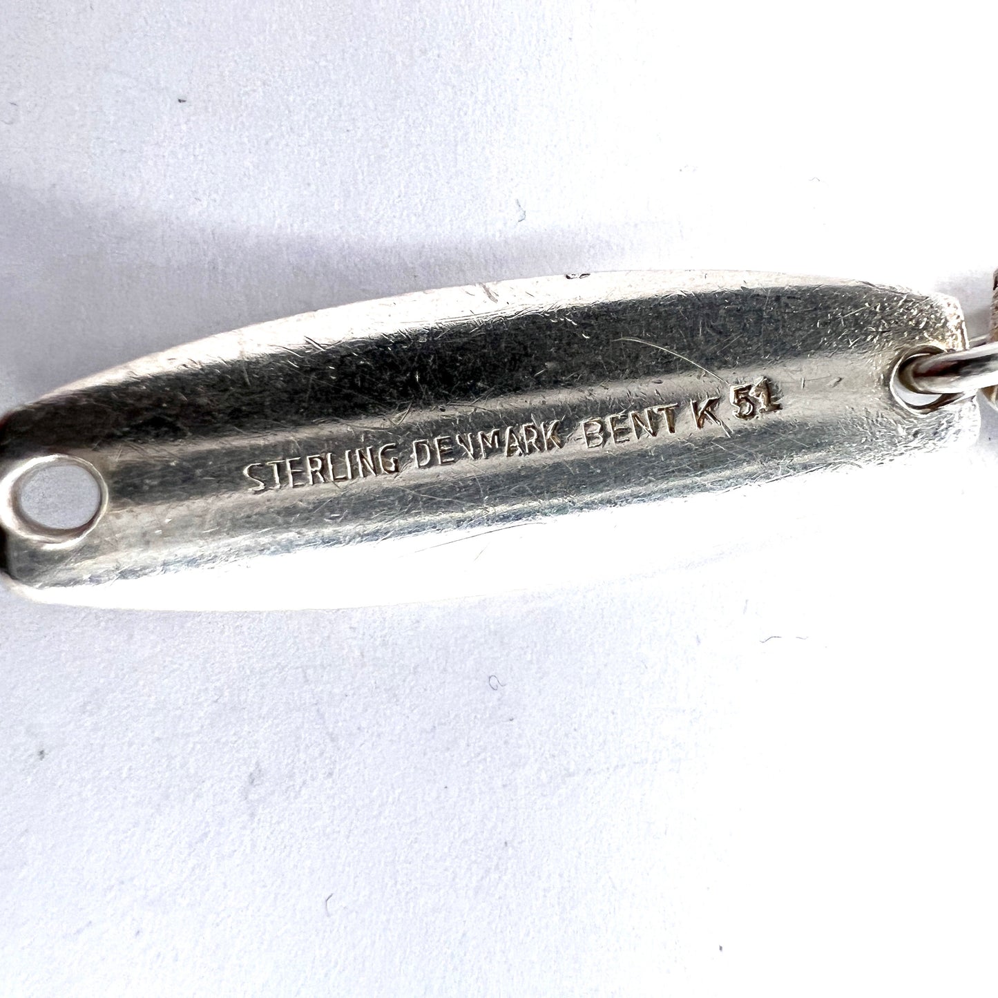 Bent Knudsen, Denmark. Vintage 1960s. Sterling Silver Designer Bracelet.