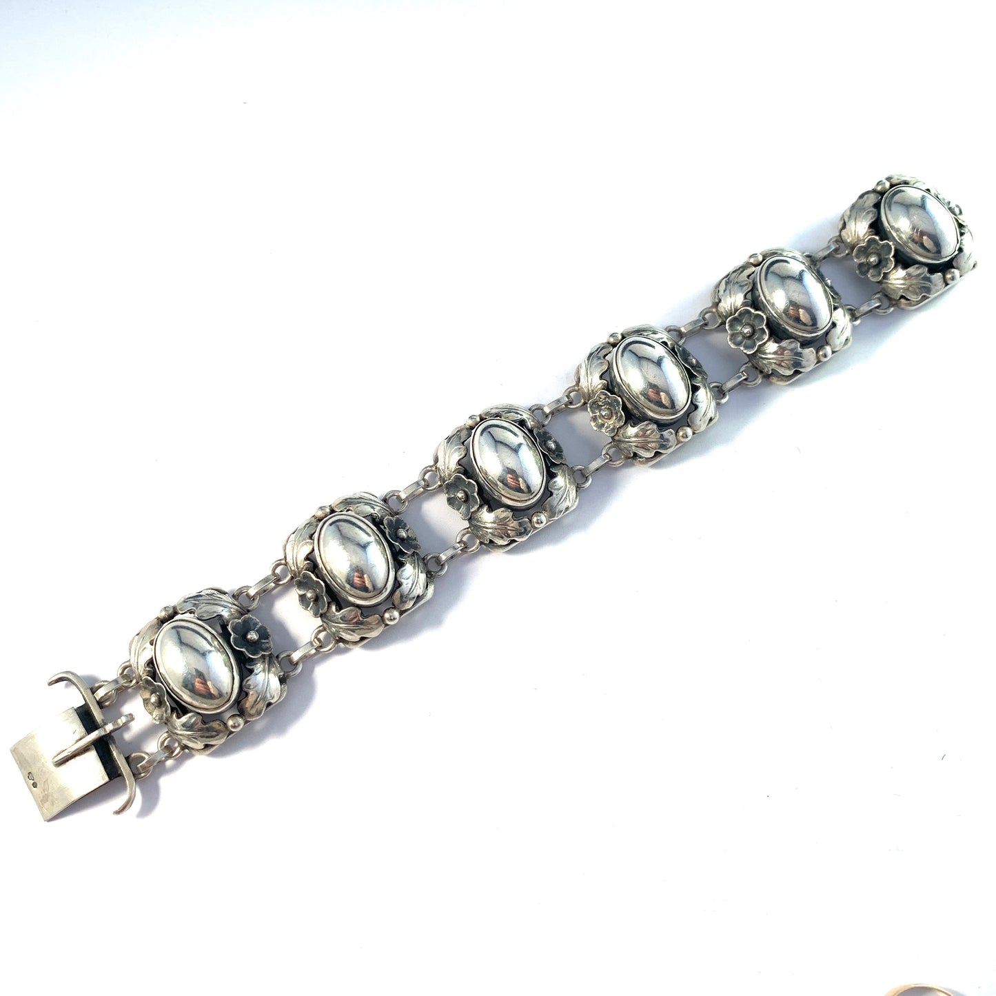 GUSSI, Sweden year 1950. Sterling Silver Bracelet. Original Box.