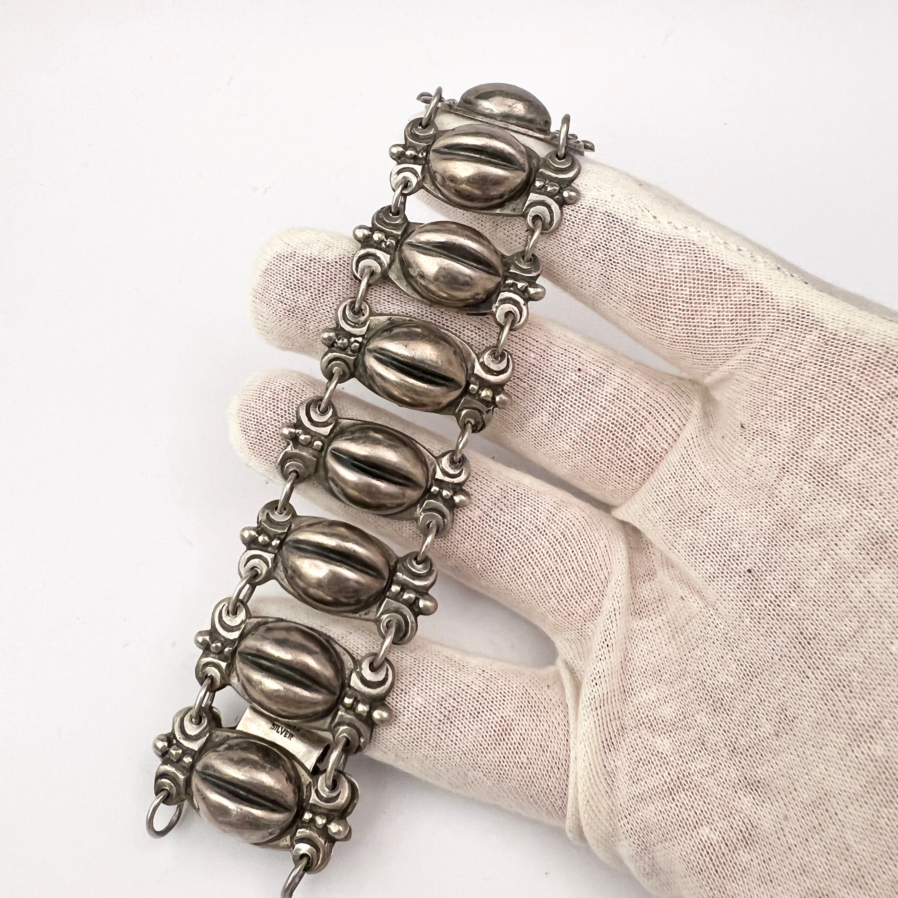 Sterling Belt Buckle Bracelet, Mexican Silver Store