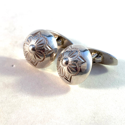 Niels Erik From, Denmark. Vintage Mid Century Sterling Silver Pair of Cufflinks.