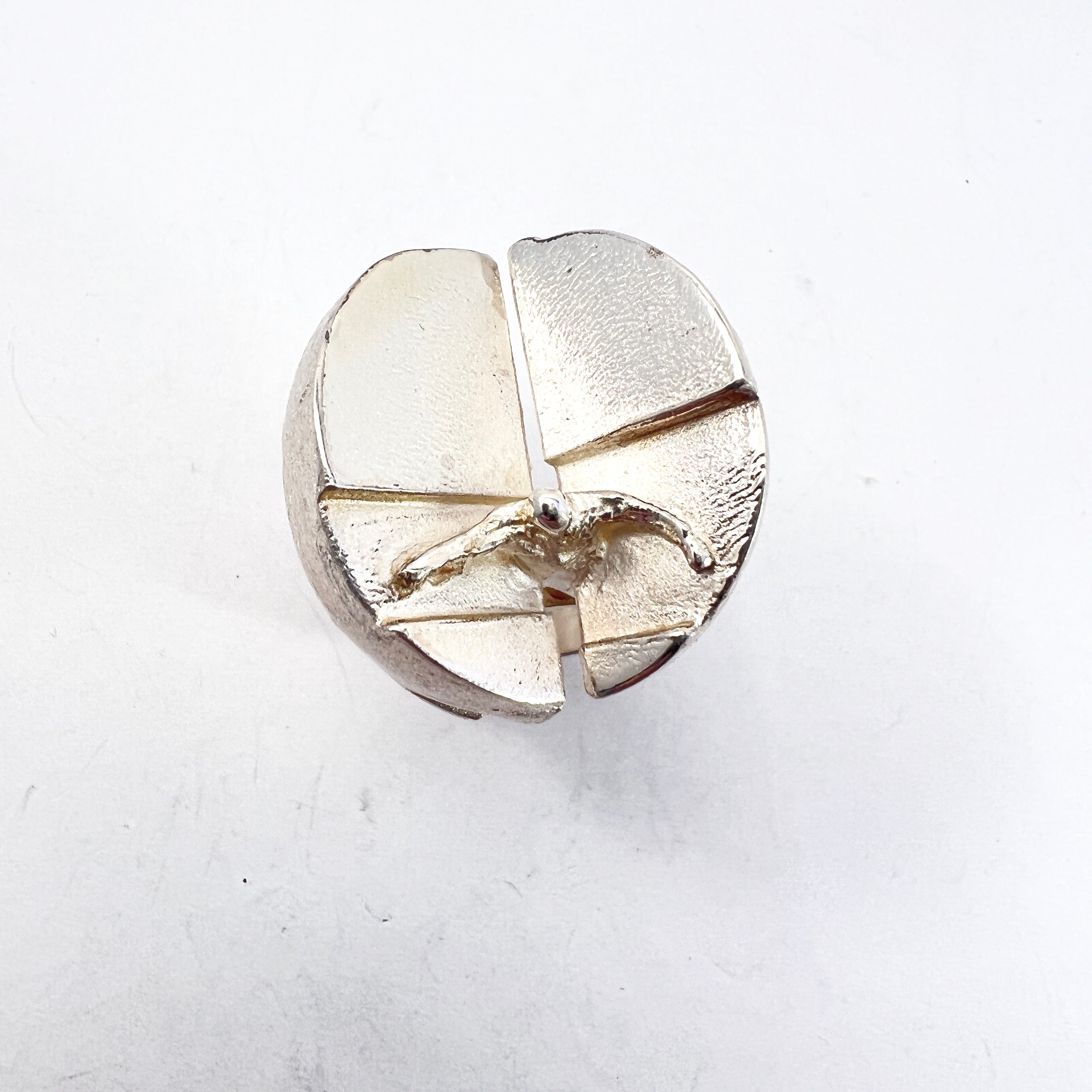 Bjorn Weckstrom for Lapponia 1970 Sterling Silver Ring. Design