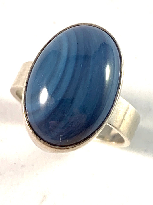 N S E Guldvaru, Sweden year 1980 Sterling Bergslagen-stone Ring