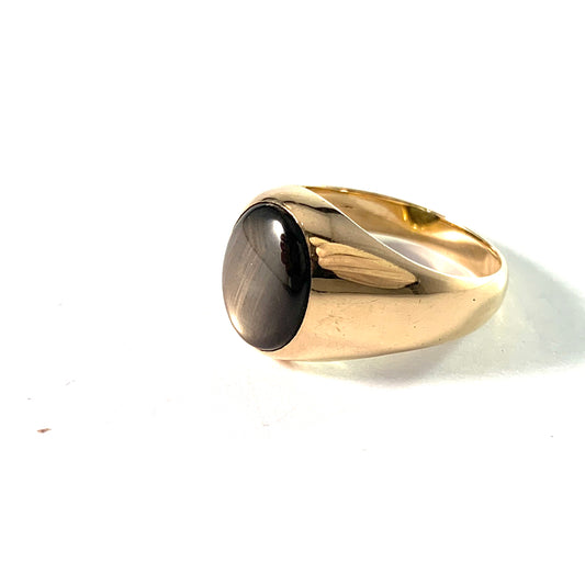 Vintage 1960-70s. 10k Gold Sapphire Men's Ring