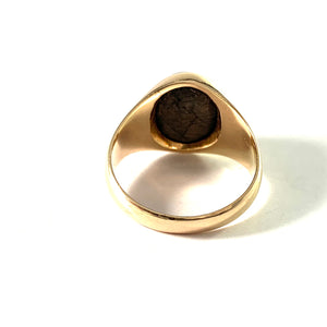 Vintage 1960-70s. 10k Gold Sapphire Men's Ring