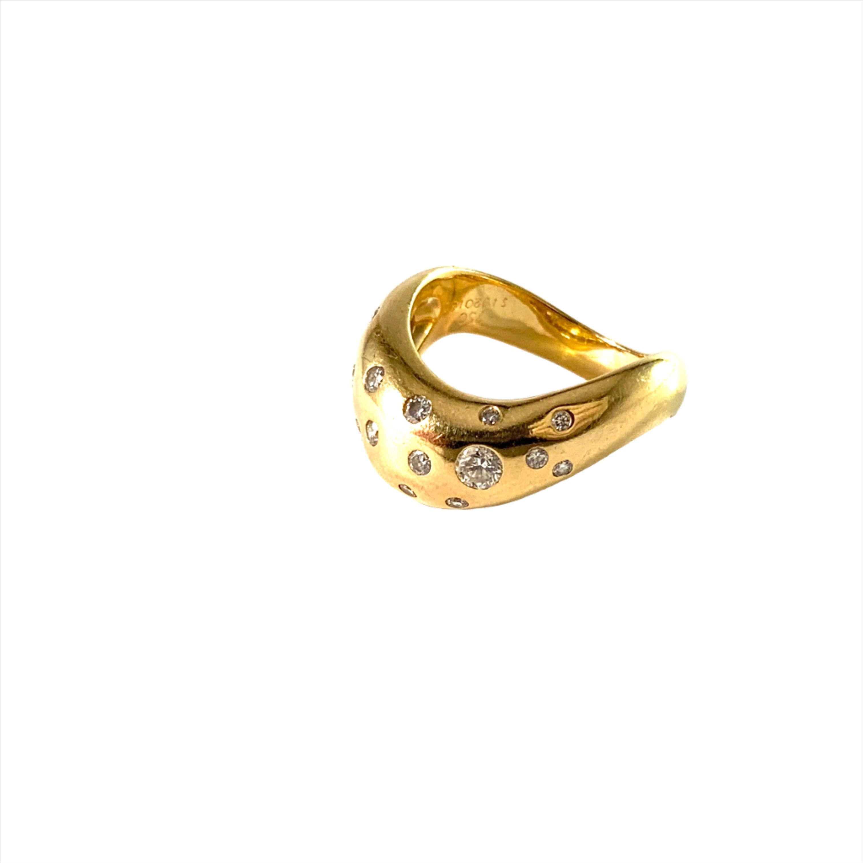 Fred Paris Stackable Success 18K Yellow Gold and Diamond Ring