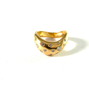 Fred, Paris. Vintage 18k Gold Diamond Ring.