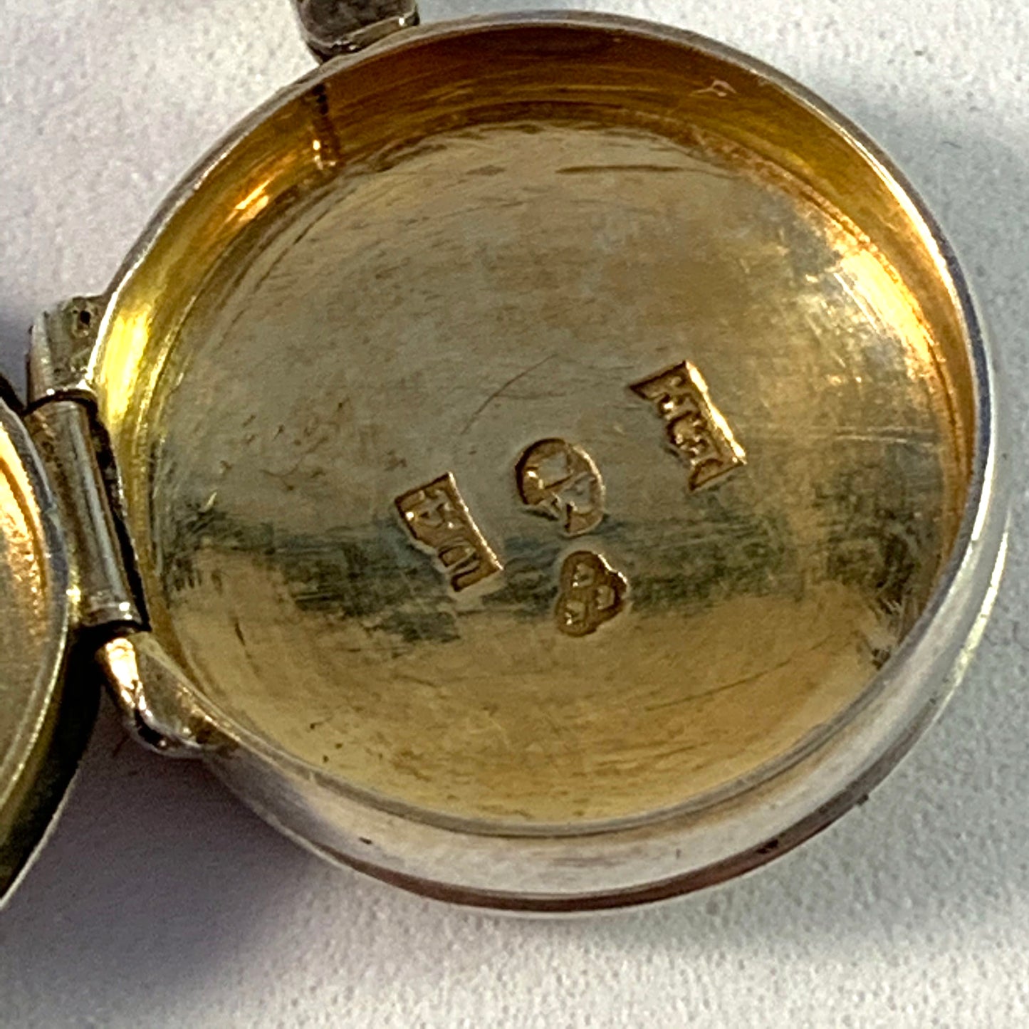 Emanuel Forssman, Sweden year 1850 Victorian Silver Locket Pendant.