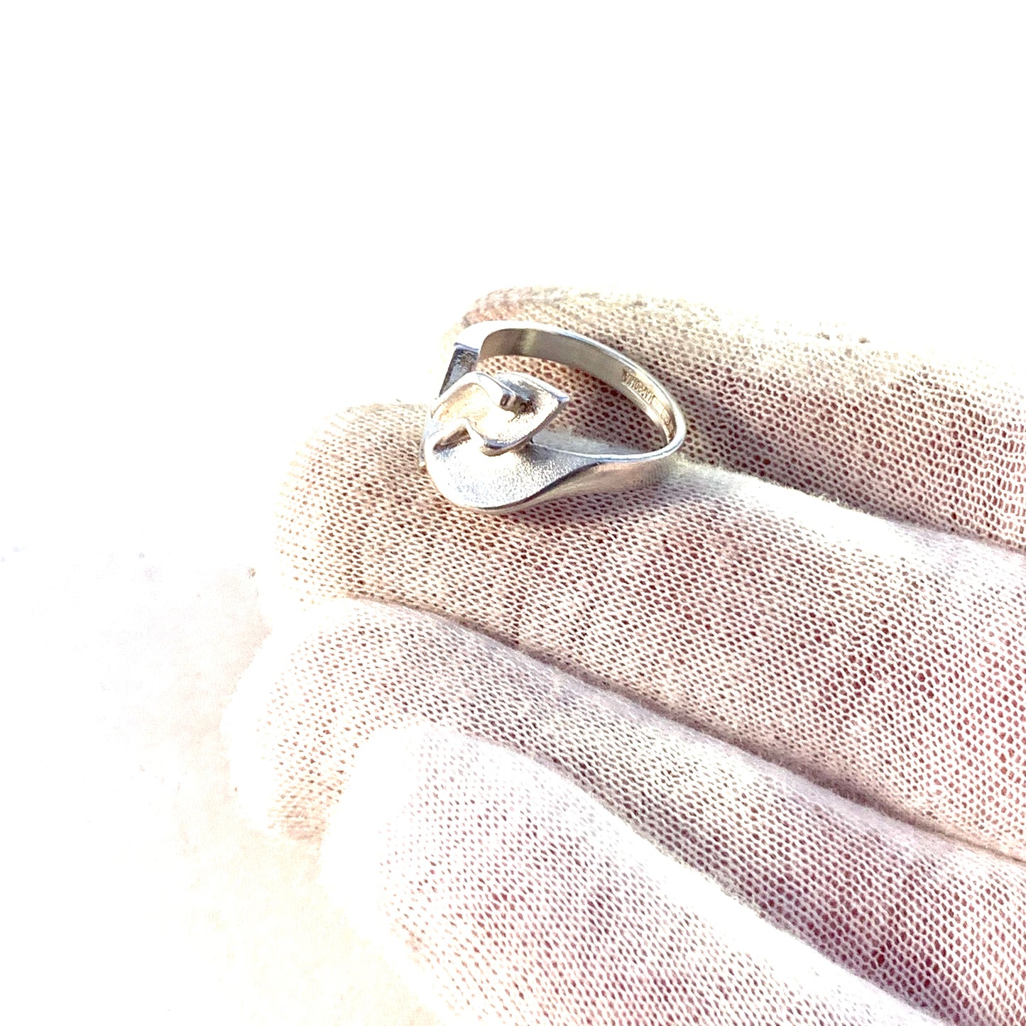 Lapponia, Finland Vintage 1987 Sterling Silver Ring.