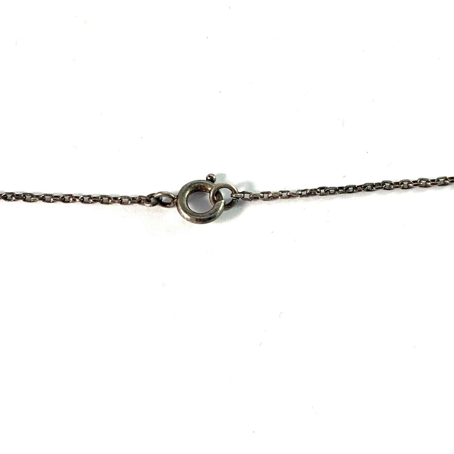 Georg Jensen, Denmark. Vintage Solid Silver Pendant Necklace. Heritage 1990. Original Box