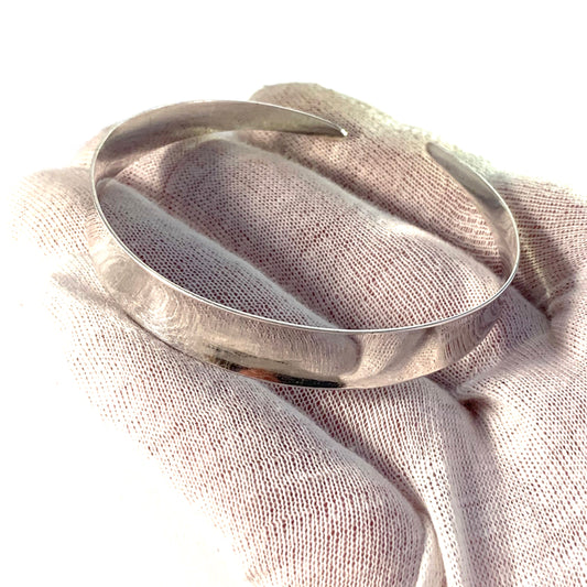 Holger Lindström, Finland 1961 Vintage Solid Silver Cuff Bracelet.