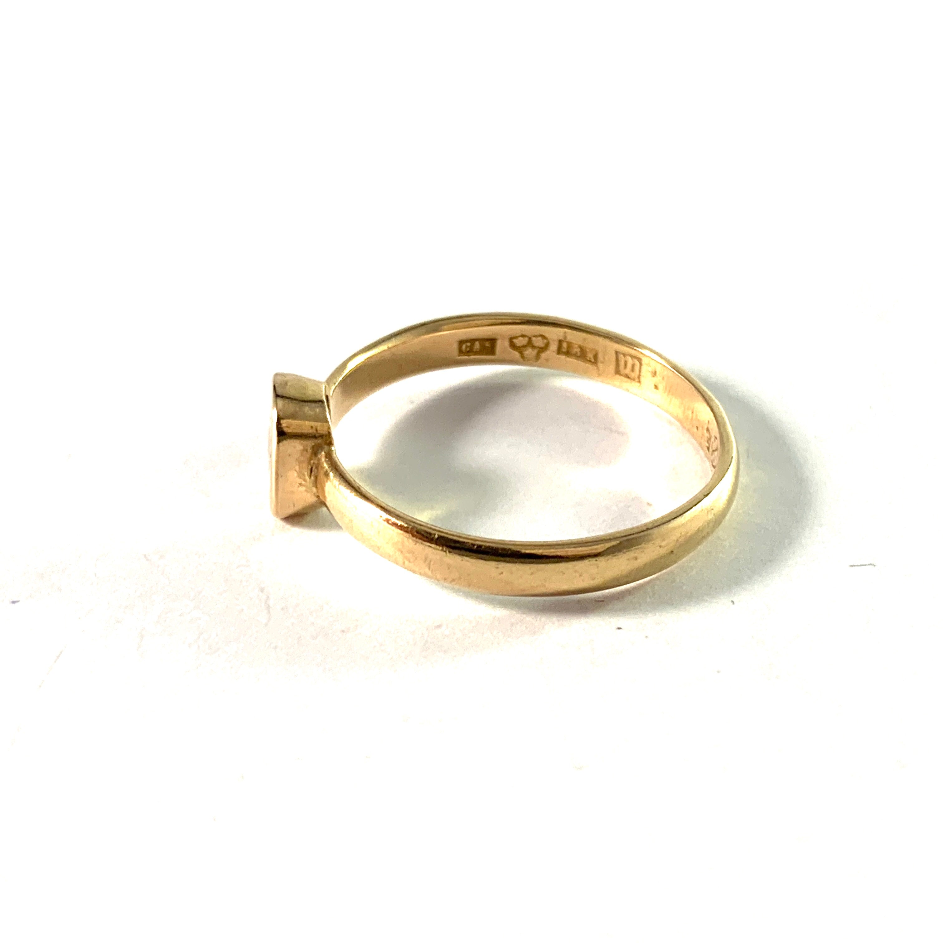 Sandberg, Sweden 1910-20s. Antique 18k Gold Mother Ring.