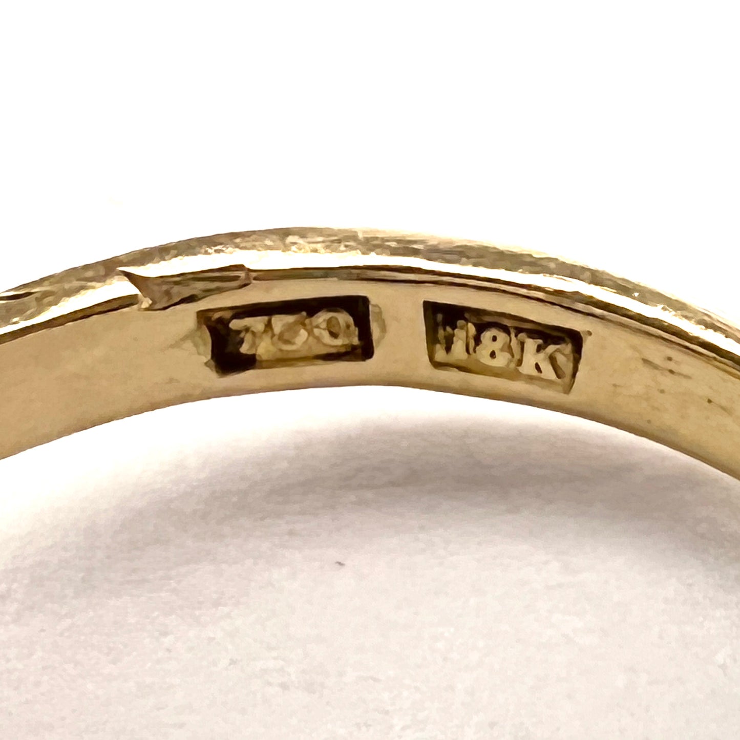 Antique 18k Gold Diamond Snake Serpentine Ring.