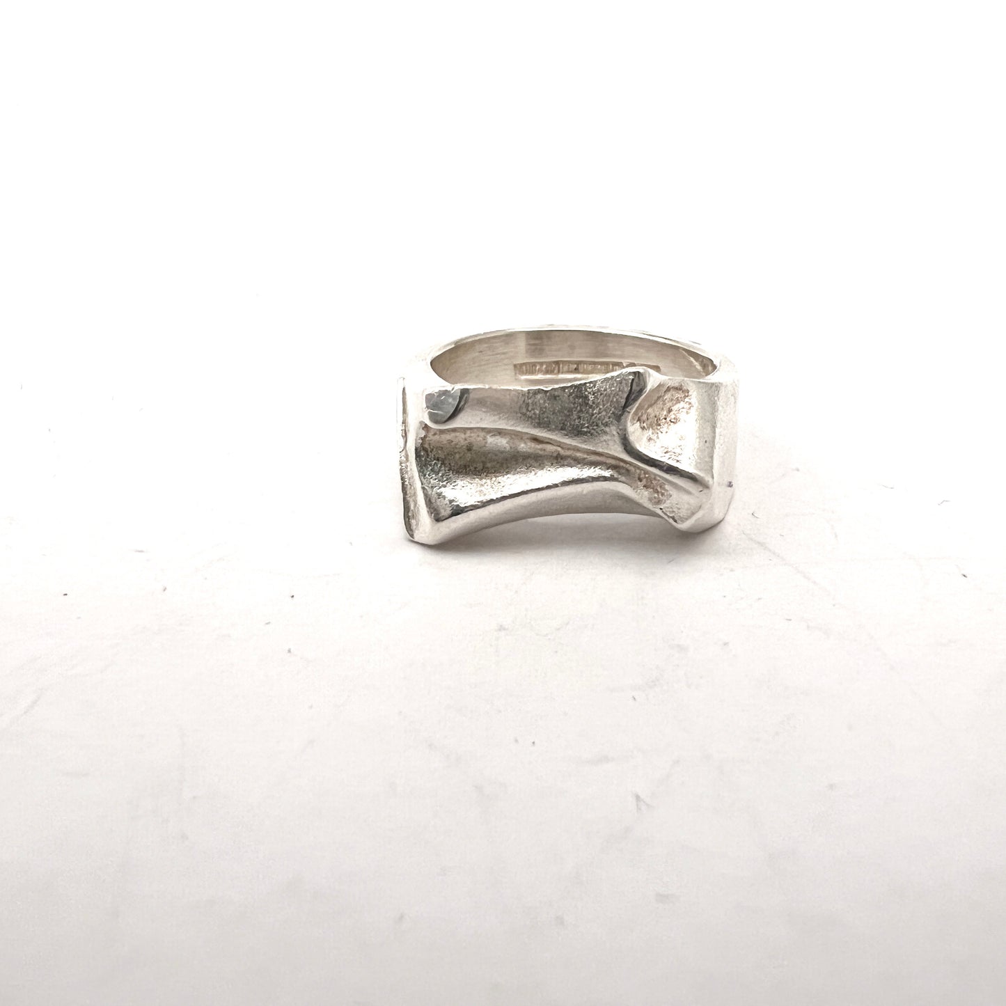 Bjorn Weckstrom, Lapponia Finland 1990. Sterling Silver Ring.