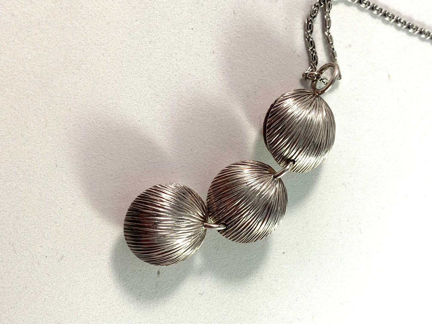 Elis Kauppi, Kupittaan Kulta Finland 1960s Sterling Pendant Necklace