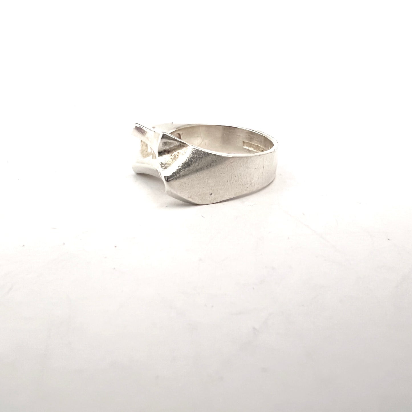 Bjorn Weckstrom, Lapponia Finland 1990. Sterling Silver Ring.