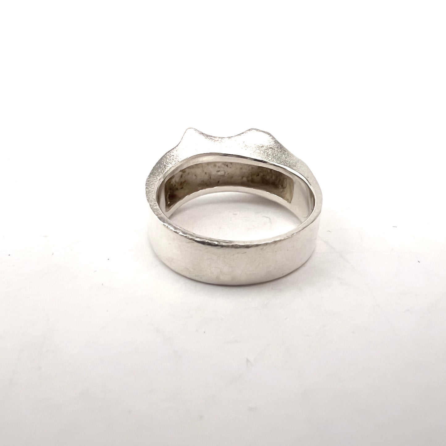 Bjorn Weckstrom, Lapponia Finland 1990. Sterling Silver Ring.