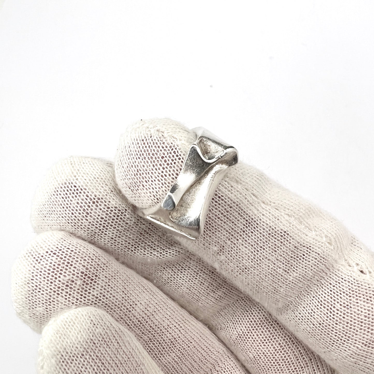 Bjorn Weckstrom, Lapponia Finland 1990. Sterling Silver Ring.