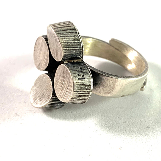 Karl Laine for Sten & Laine, Finland year 1973 Sterling Ring.