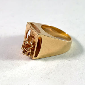 Ove Fogh Pedersen, Denmark Modernist 14k Gold Ring. 