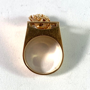 Ove Fogh Pedersen, Denmark Modernist 14k Gold Ring.