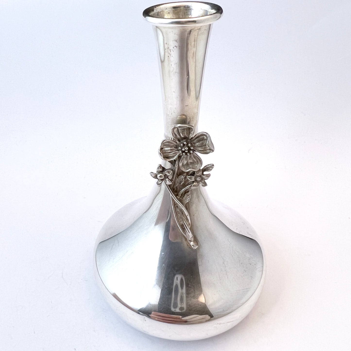 Vintage Mid-Century Sterling Silver Flower Vase.