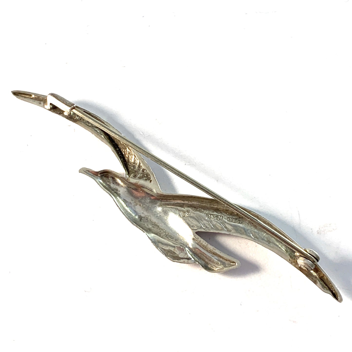 L.Gunnari, Finland 1938. Solid Silver Bird Brooch.