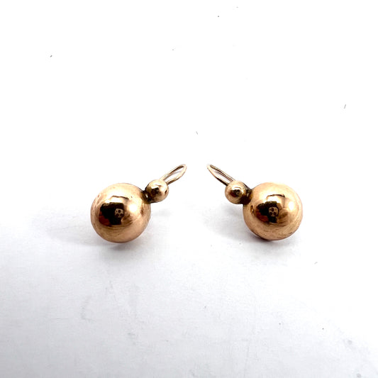 Antique Victorian late 1800s 14k Gold Earrings.