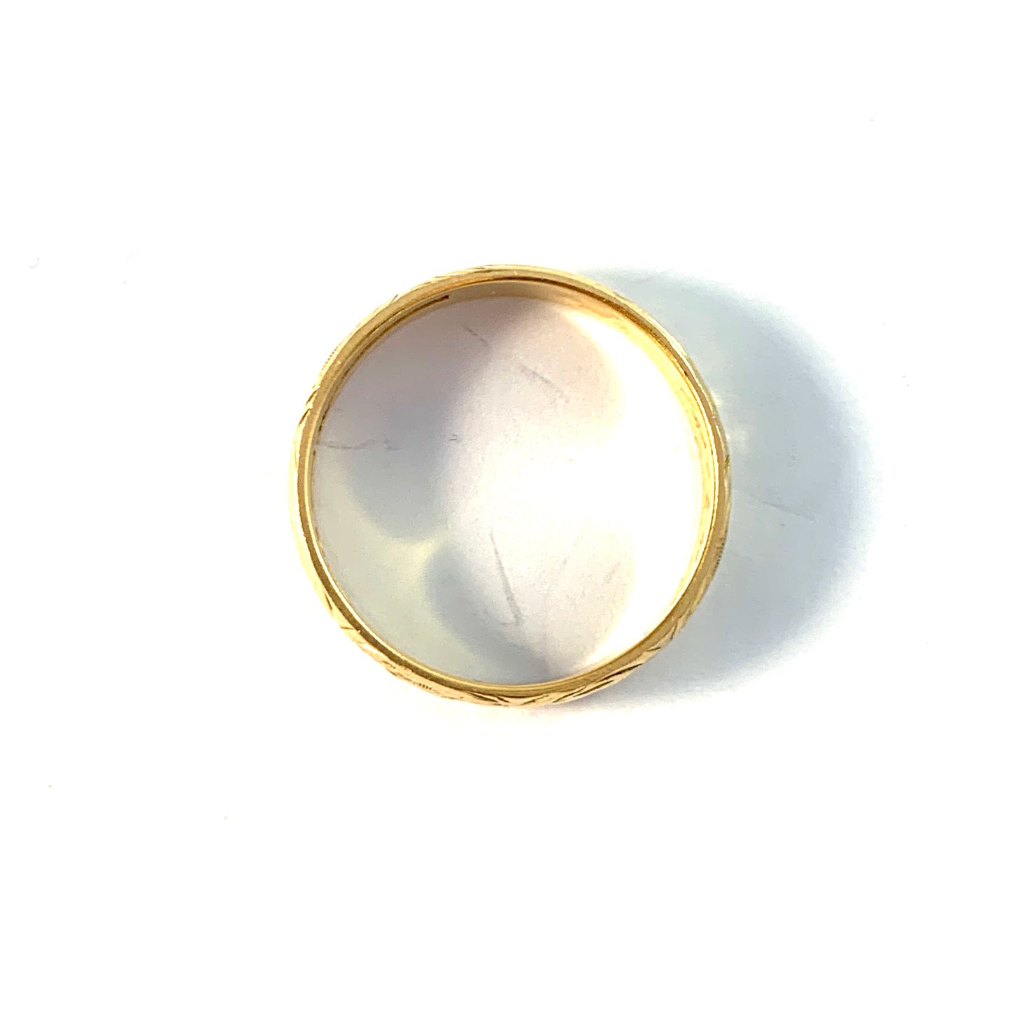 A Landsort, Sweden 1903. Antique 20k Gold Mother Band Ring.