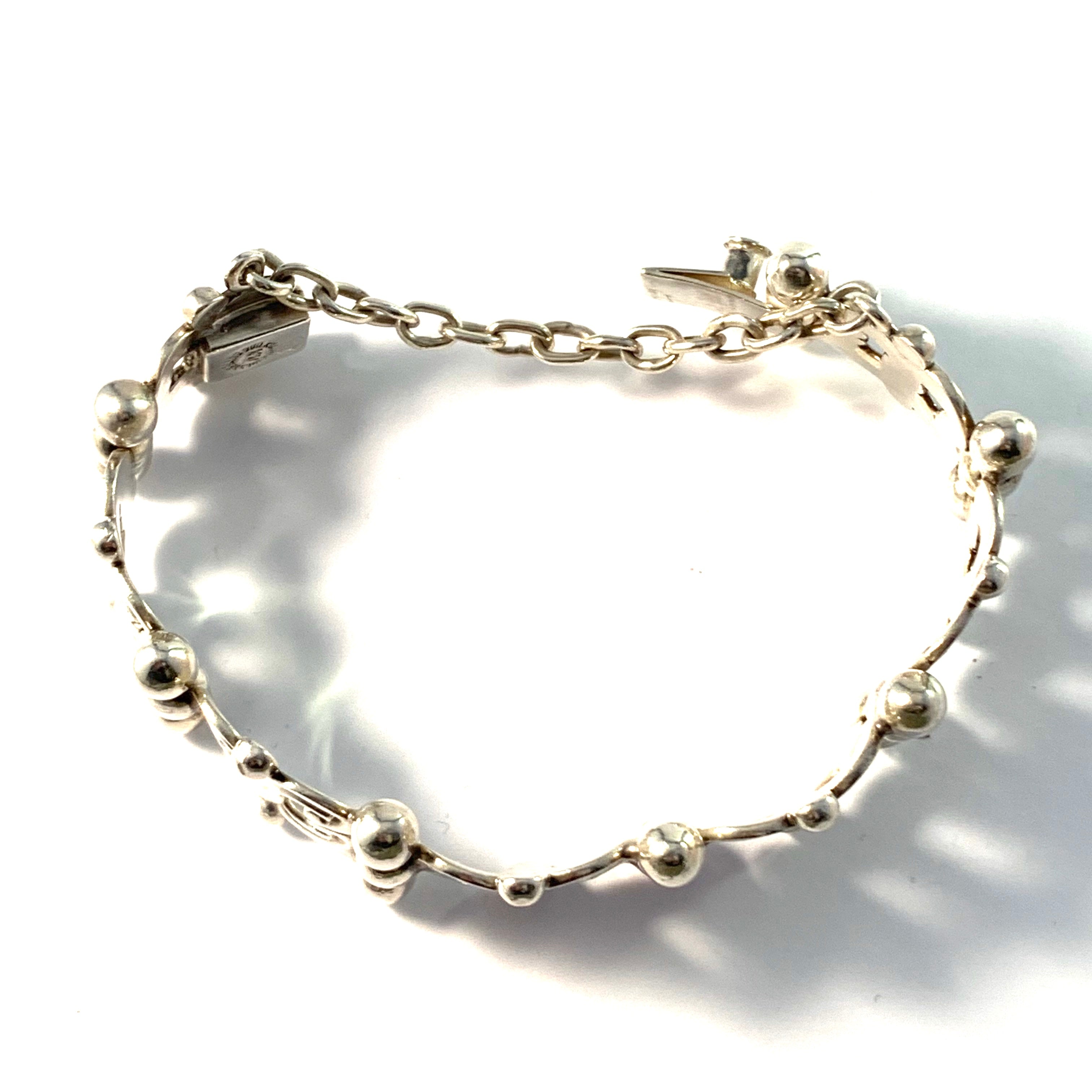 Silver Heart Bracelet from Taxco, Mexico