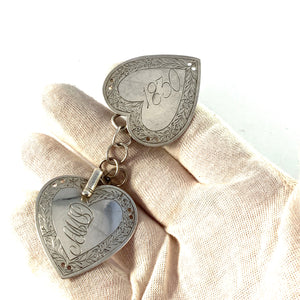 Emanuel Holmberg, Sweden 1830. Georgian Solid Silver Collar Cape Clasp Brooch
