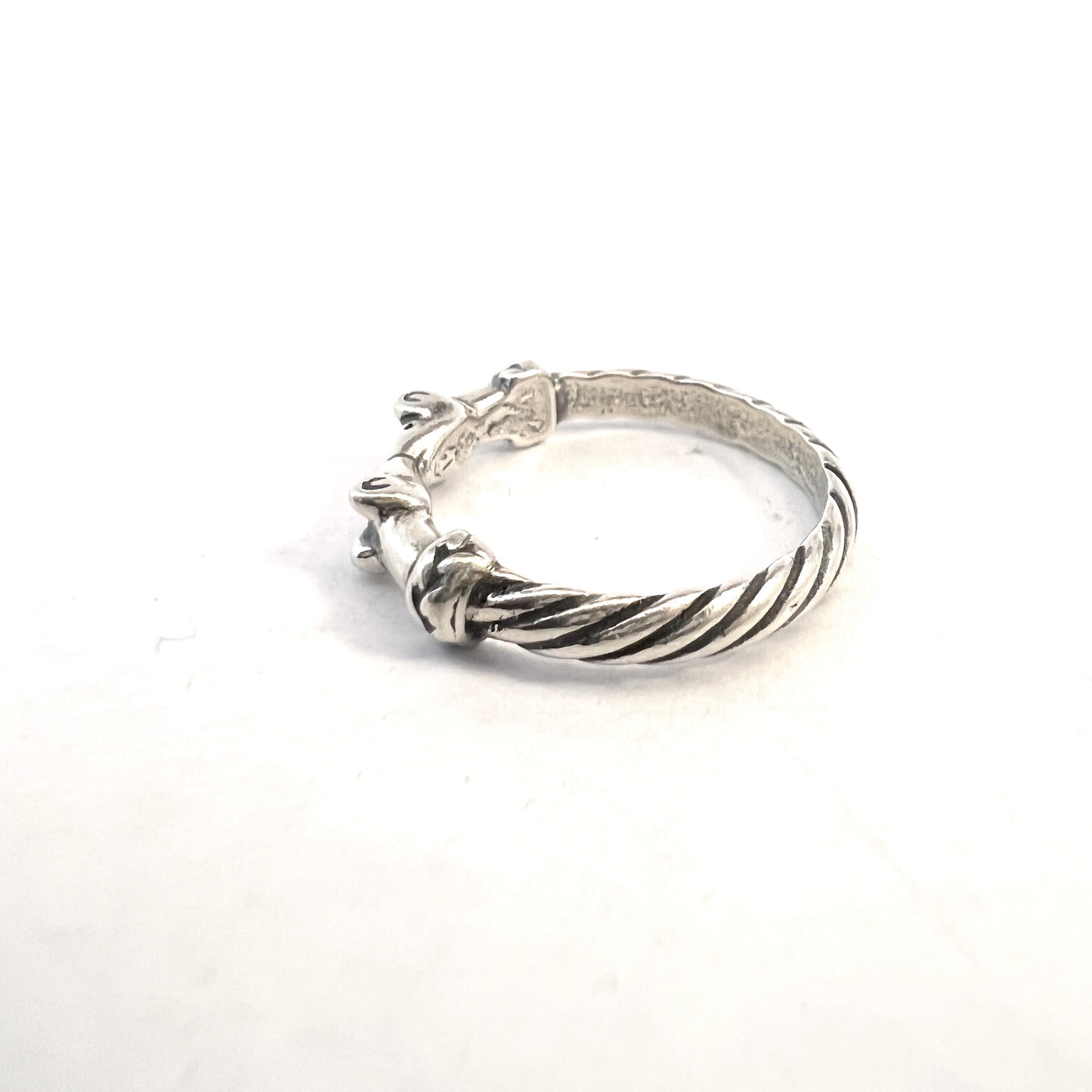 Kalevala Koru, Finland. Vintage Sterling Silver Ring. Design: Hirvenpää (Elk)