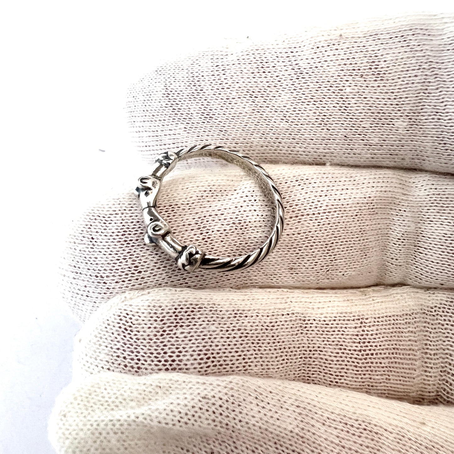 Kalevala Koru, Finland. Vintage Sterling Silver Ring. Design: Hirvenpää (Elk)