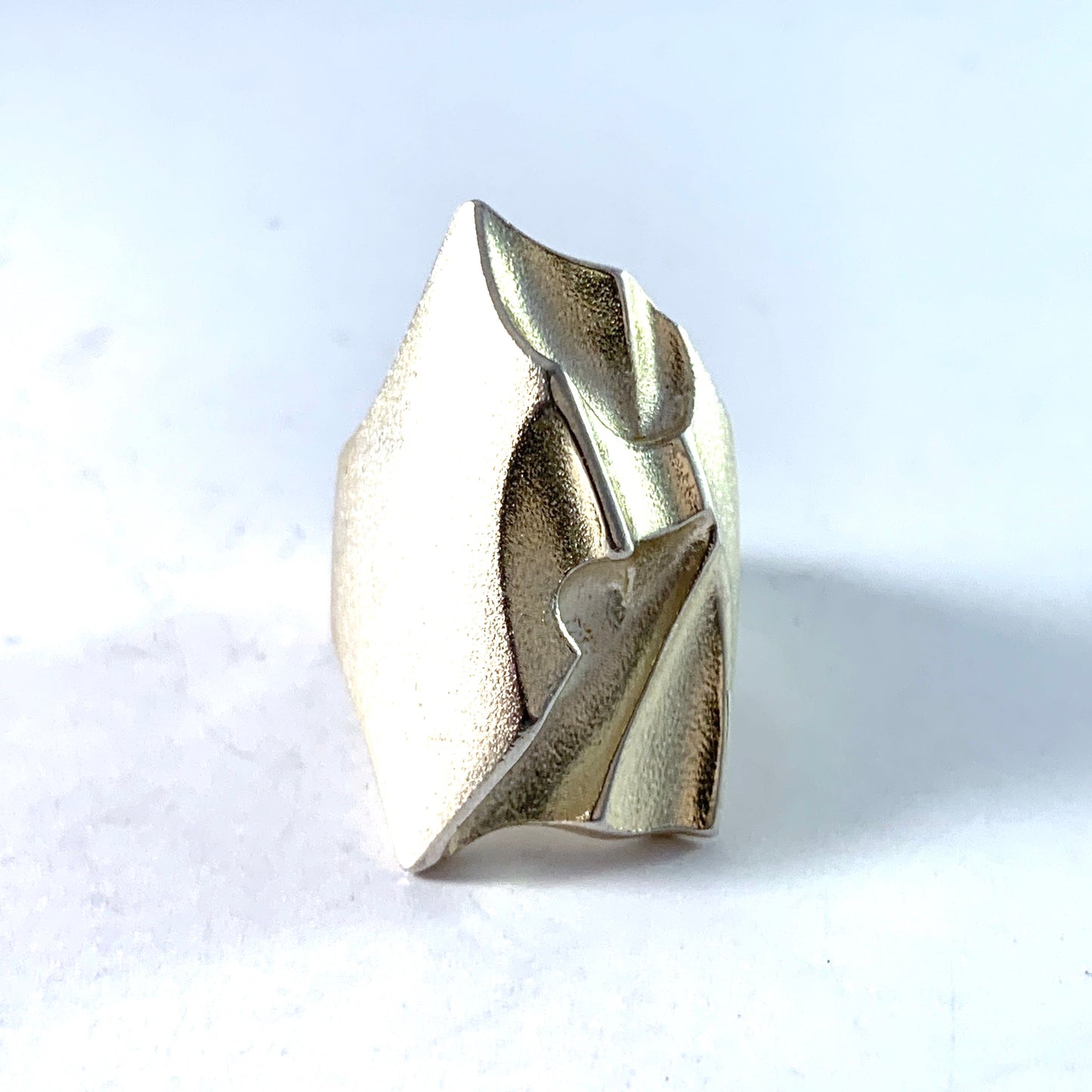 Björn Weckström for Lapponia, Finland 1994. Bold Vintage Sterling Silver Ring.