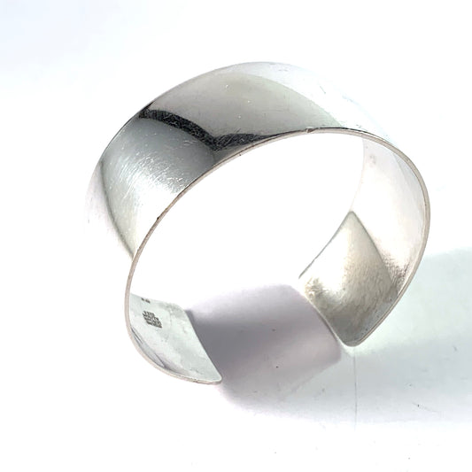 Niels Erik From, Denmark 1960s Sterling Silver Cuff Bracelet.