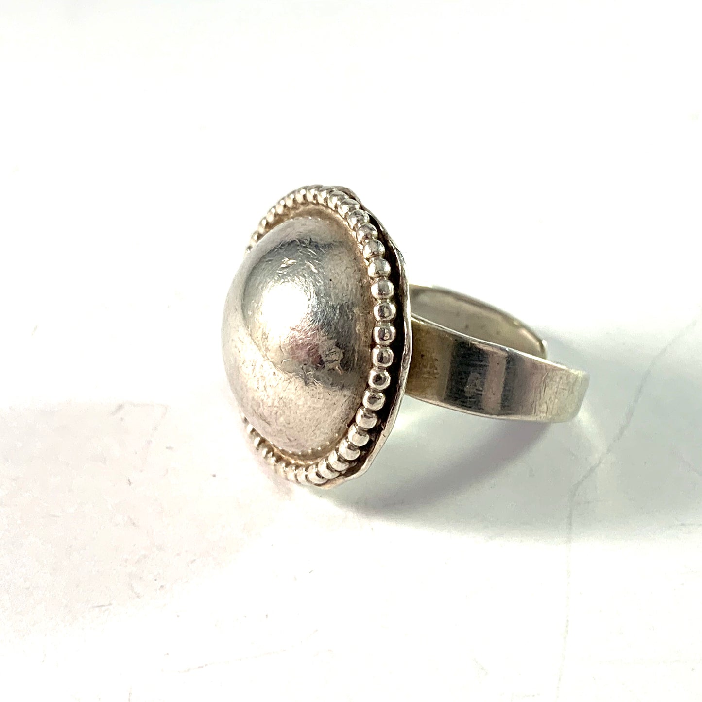 Owe Johansson, Sweden. Vintage Sterling Silver Ring. Signed