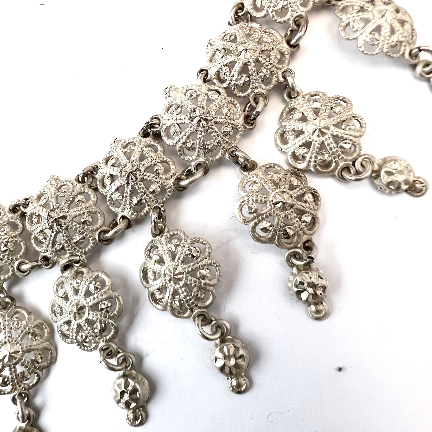 Sweden early 1900s. 830 Silver Necklace.