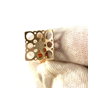 Liisa Vitali for Westerback, Finland year 1970. 14k Gold Ring. Design Pitsi (Lace)
