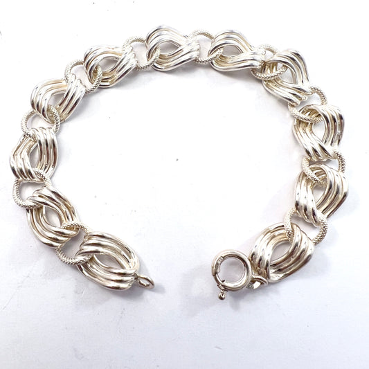 Uno A Erre, Arezzo, Italy 1944-68 Vintage Solid Silver Bracelet.