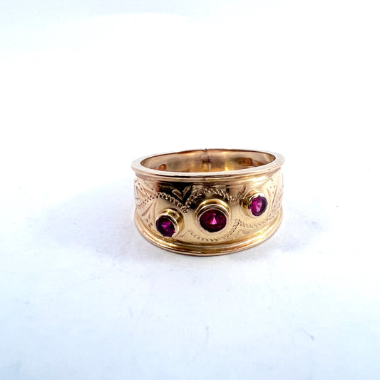 Alton. Sweden 1964. Vintage 18k Gold Ruby Ring.
