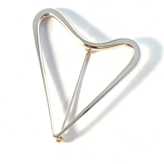 Bent Knudsen, Denmark 1950s. Vintage Sterling Silver Brooch. Design #1.